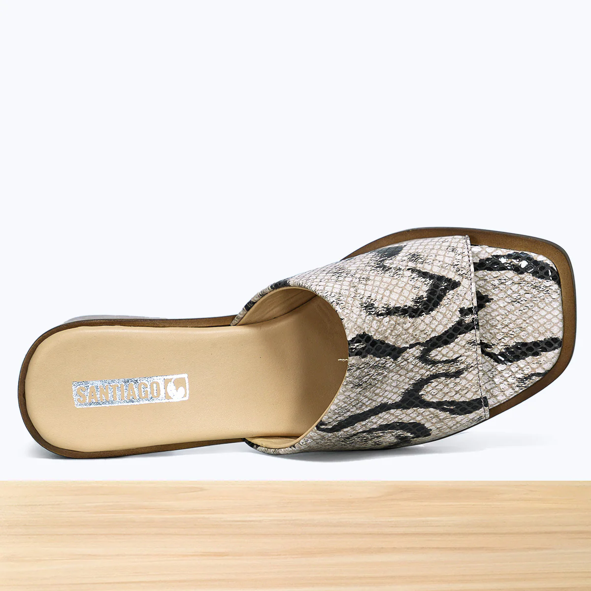 005F Emora Cuir Beige Noir - Image 5