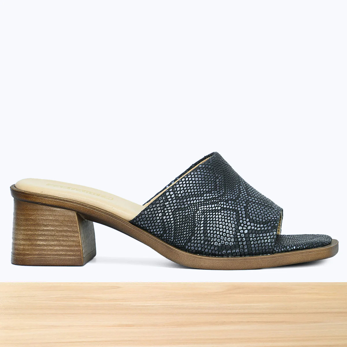 005F Emora Cuir Gris Noir