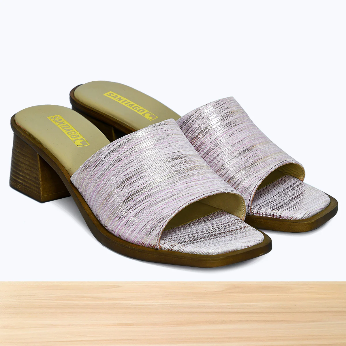 005F Emora Cuir Rose Métallisé - Image 3