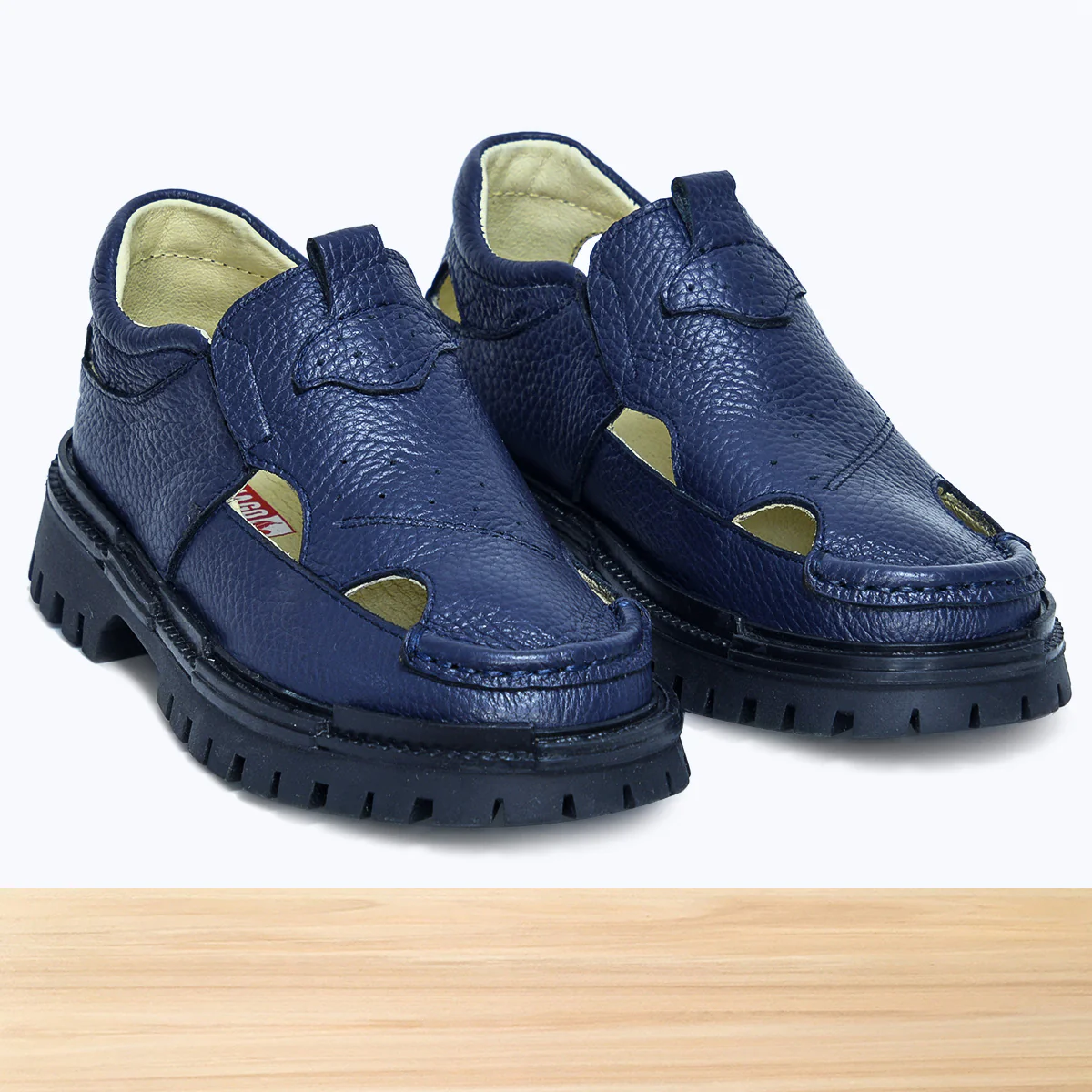 010E Ylane Cuir Bleu Marine - Image 3