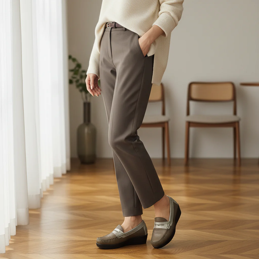 011F Kamita Cuir Taupe Foncé - Image 7