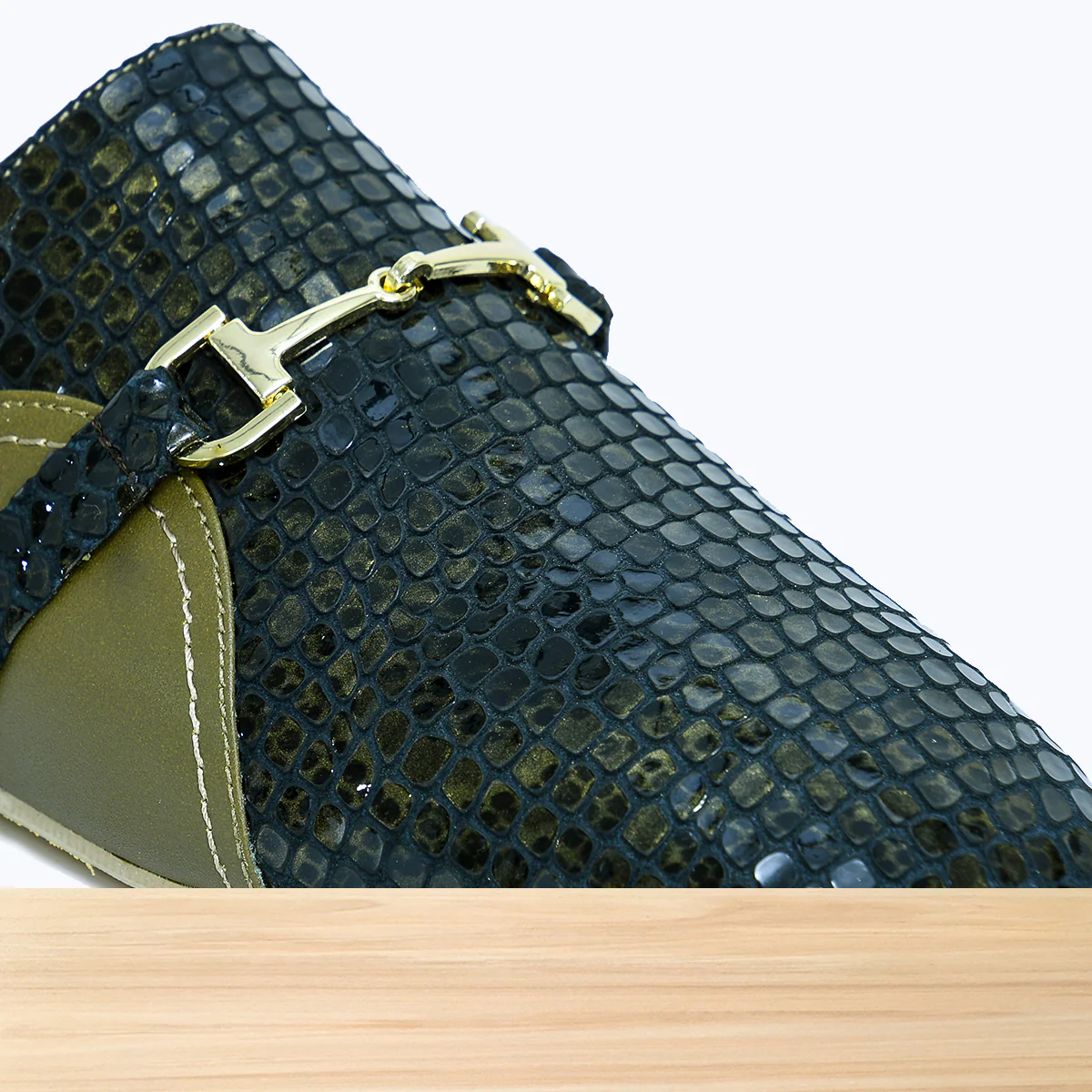 1000F Rawaq Cuir Vert Olive - Image 4