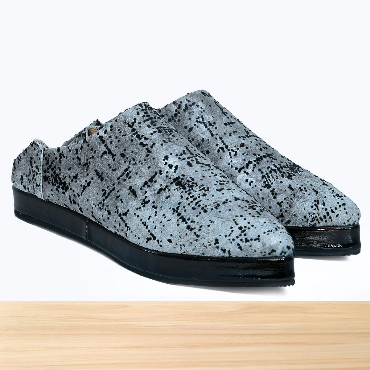 1001F Wifaq Cuir Gris Noir - Image 4