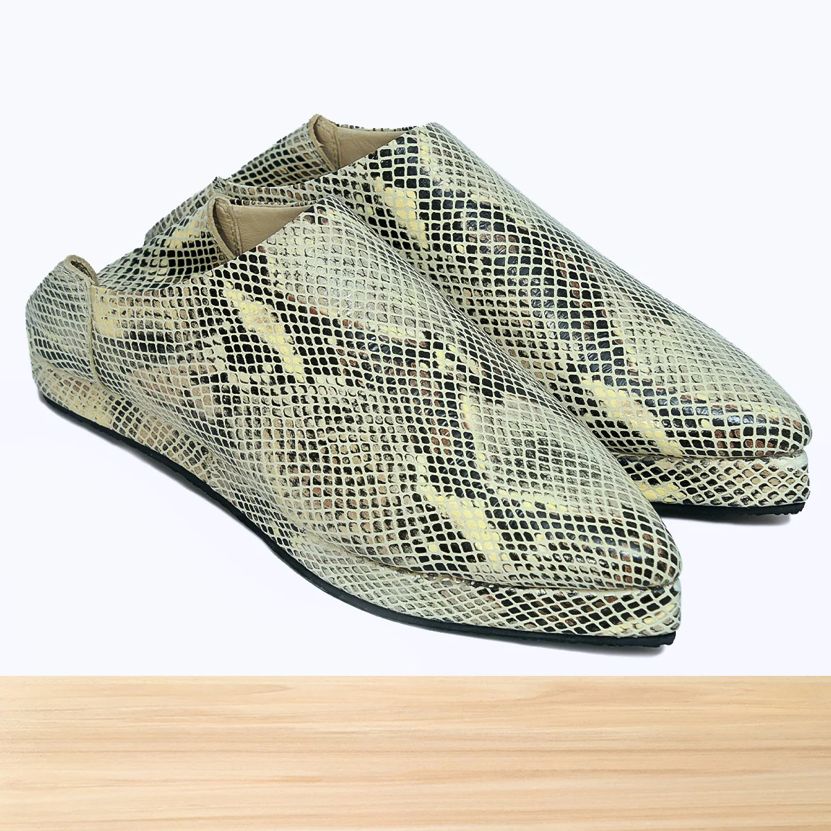 1001F Wifaq Cuir Serpent Beige - Image 4