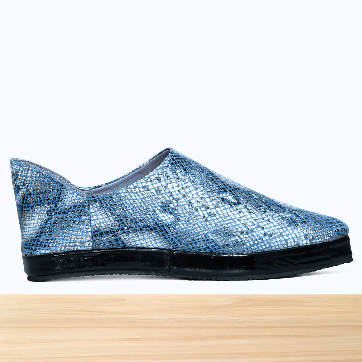 1001F Wifaq Cuir Serpent Bleu - Image 3