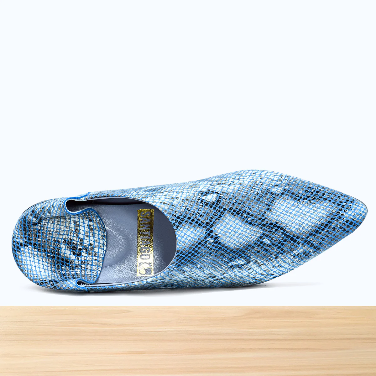 1001F Wifaq Cuir Serpent Bleu - Image 6