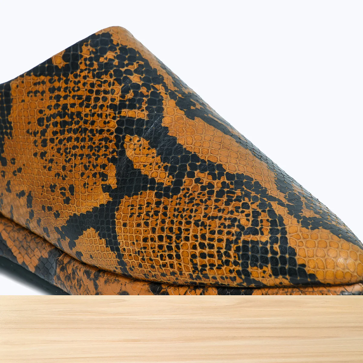 1001F Wifaq Cuir Serpent Camel Noir - Image 5