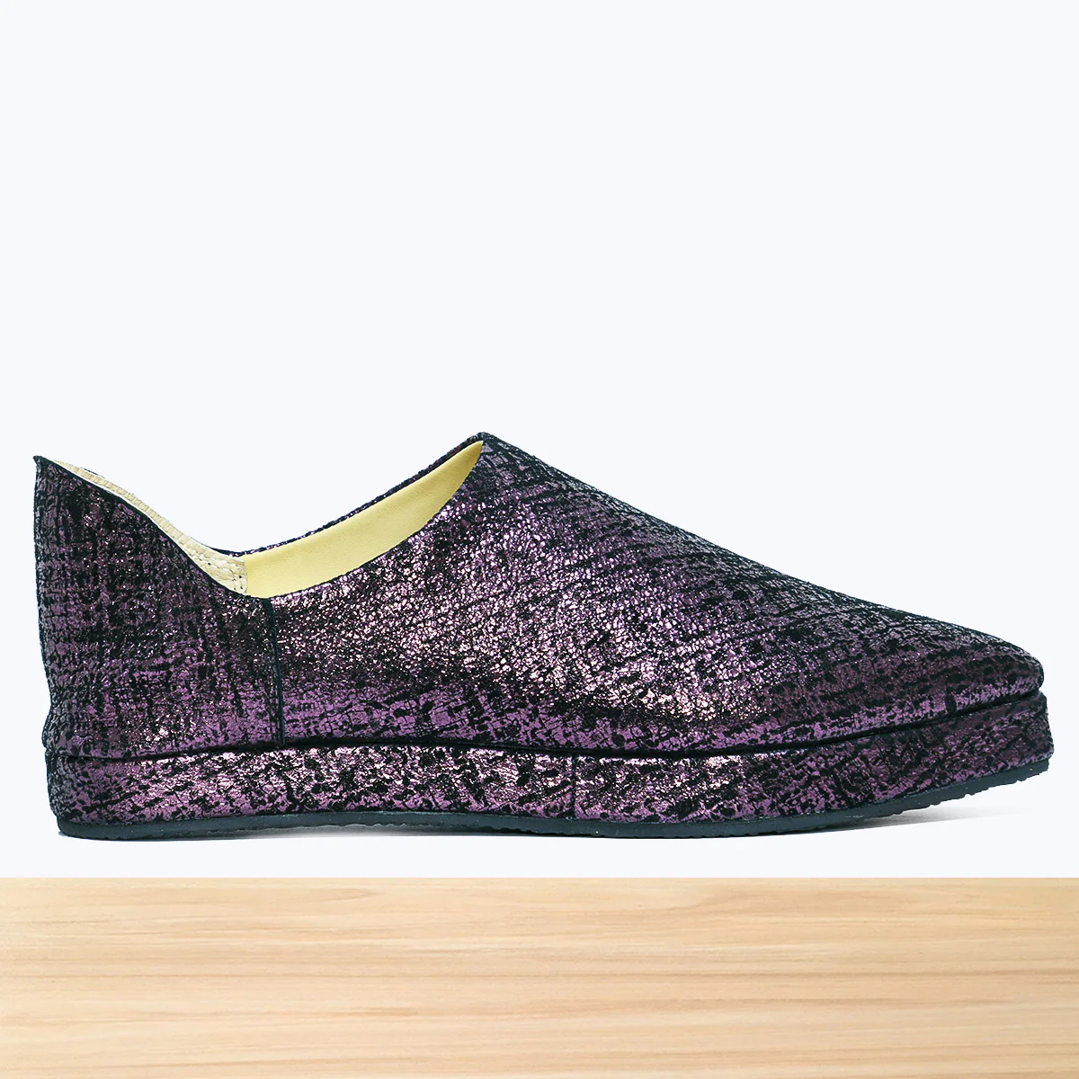 1001F Wifaq Cuir Violet Métalisé - Image 3