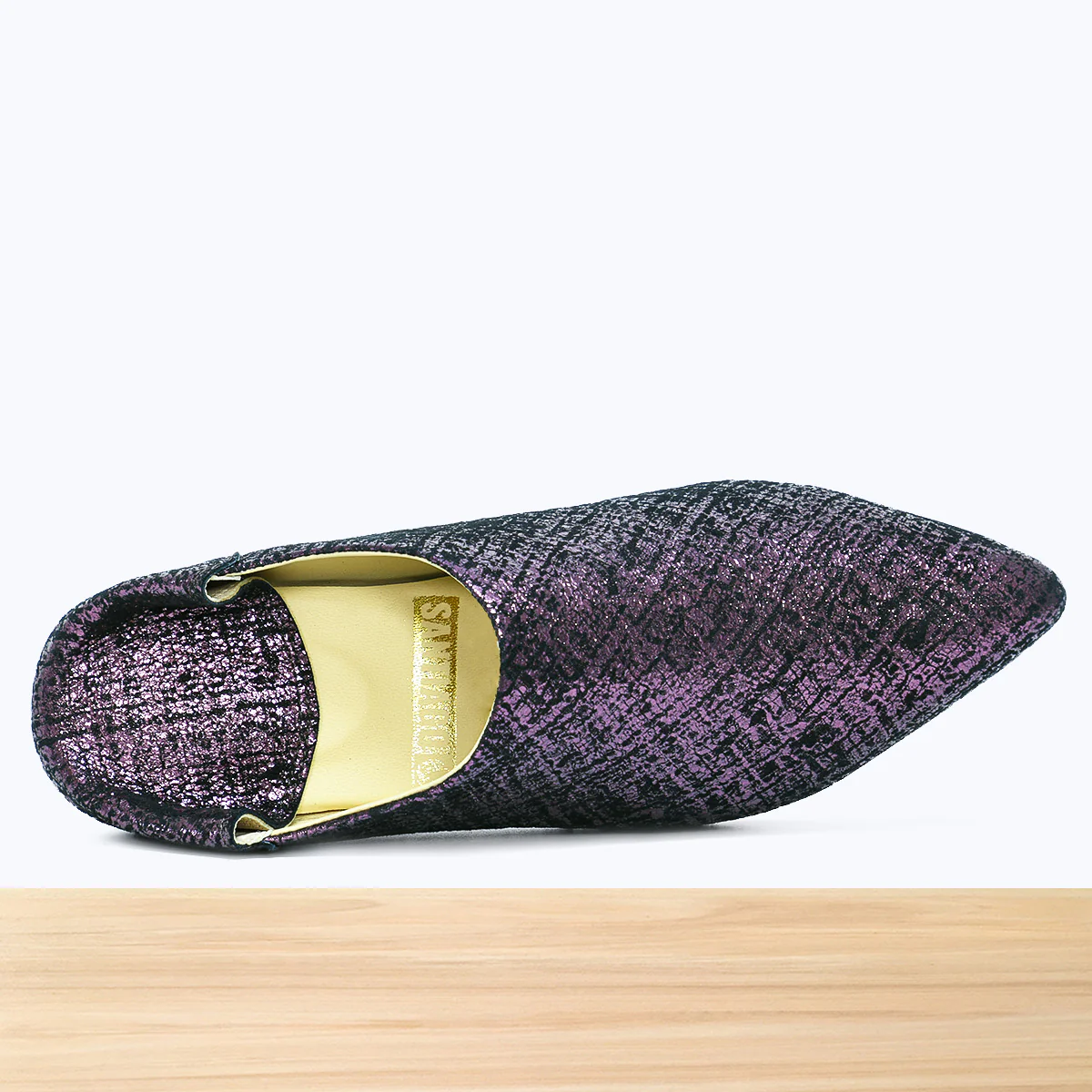 1001F Wifaq Cuir Violet Métalisé - Image 6