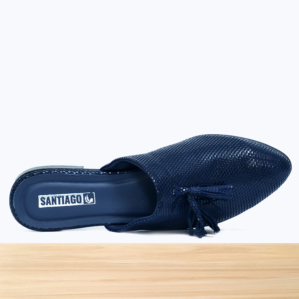 100F Lamis Cuir Noir Bleu Nuit - Image 5