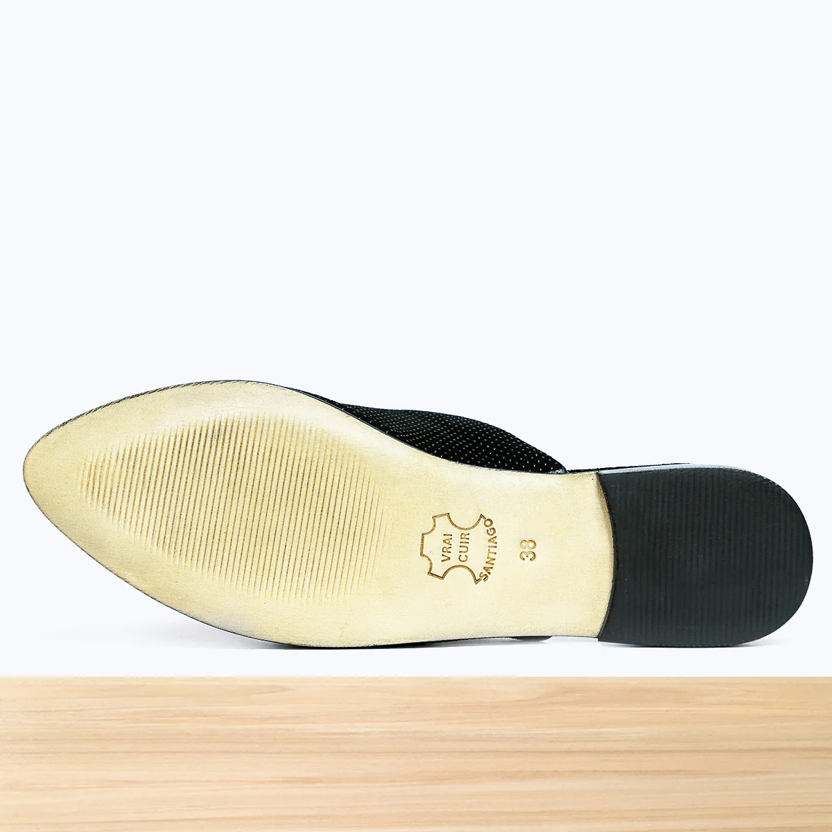 100F Lamis Cuir Noir Brillant - Image 6