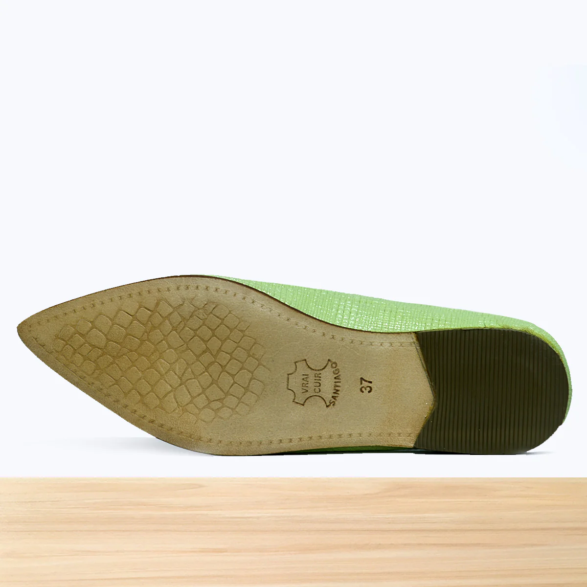 201F Belgha Cuir vert pistache - Image 6