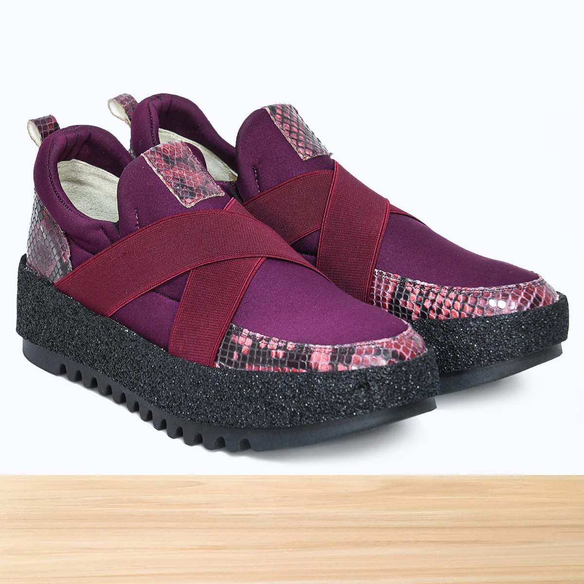 3419F Velora Cuir Violet Bordeaux - Image 2