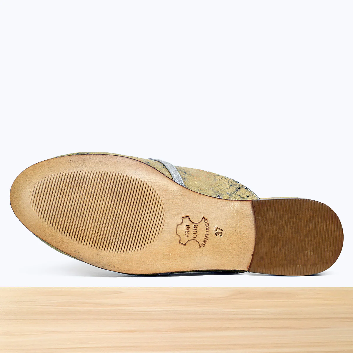 357F Tolna Cuir Beige Brillant - Image 6