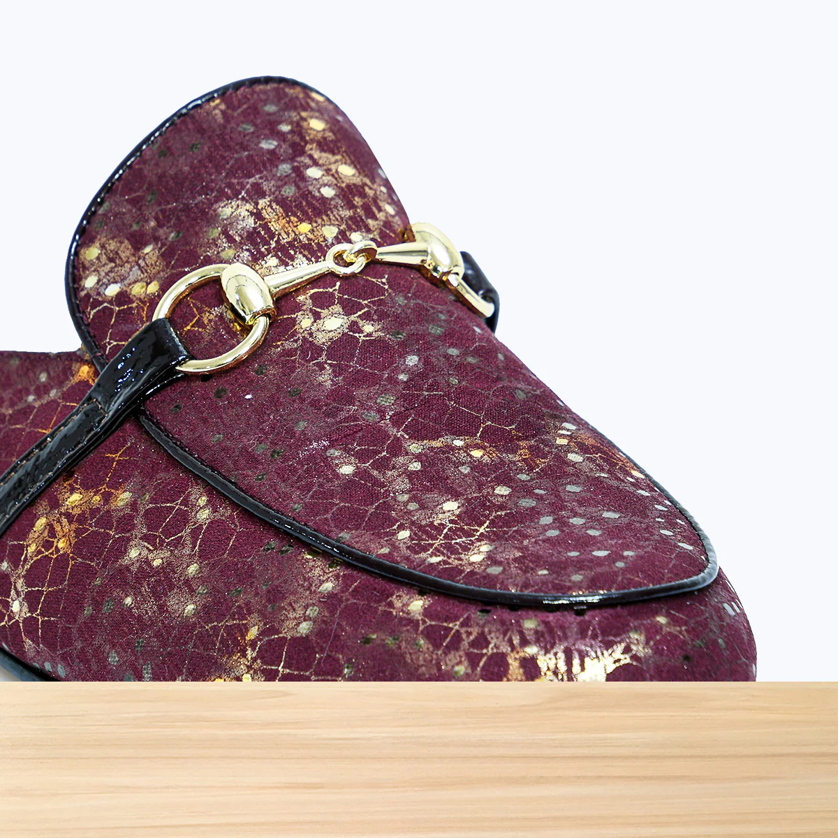 357F Tolna Cuir Bordeaux Brillant - Image 4