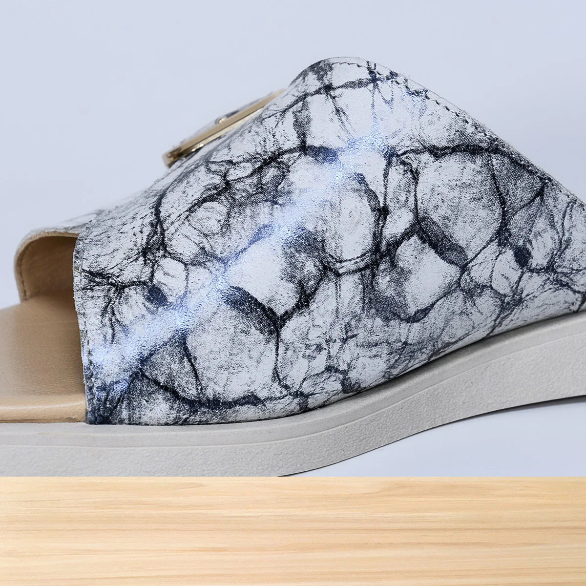 461F Gloria Cuir Noir Marbré - Image 3