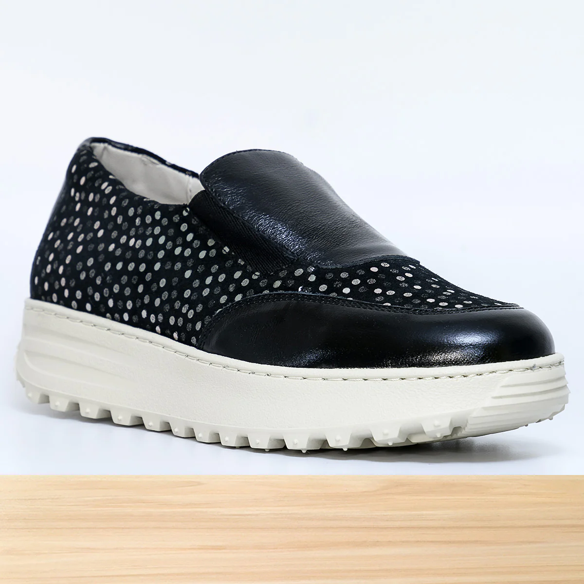 476F Zaria Cuir Noir Brillante - Image 3