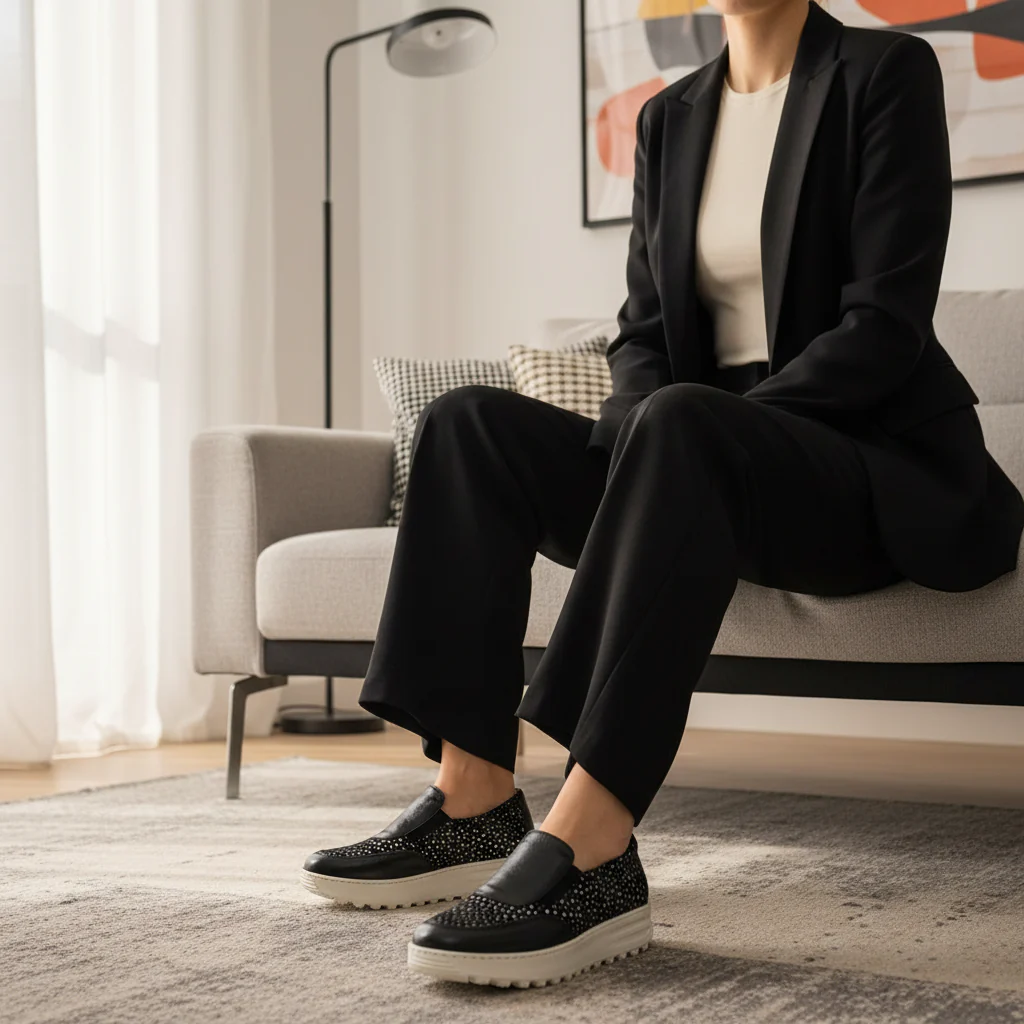 476F Zaria Cuir Noir Brillante - Image 6