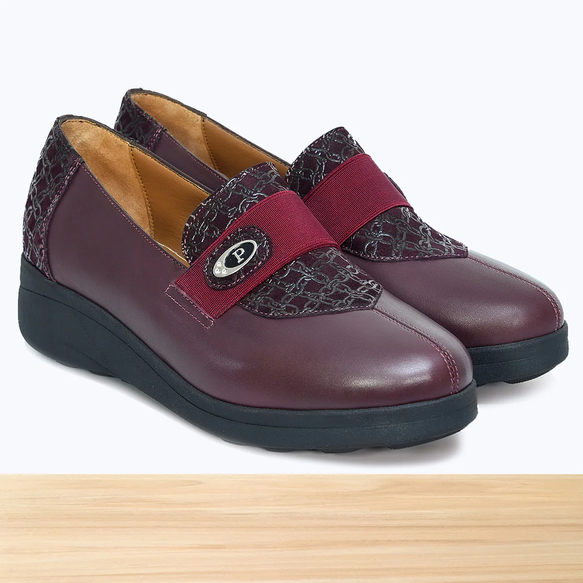 488F Loxa Cuir Bordeaux - Image 3