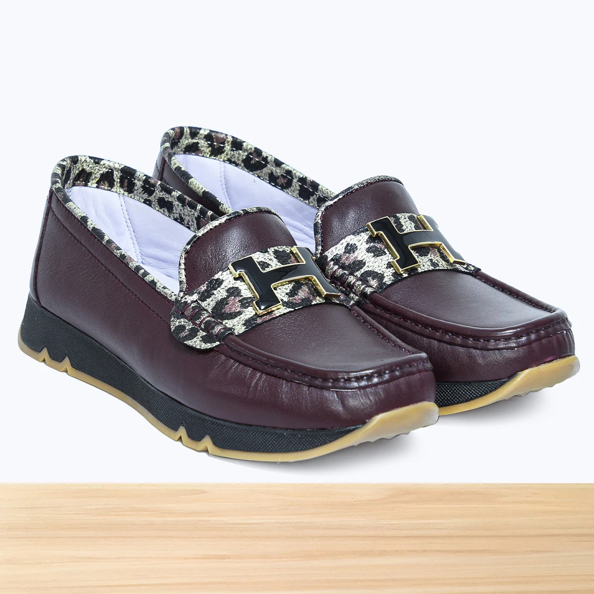 490F Zahir Cuir Bordeaux - Image 3