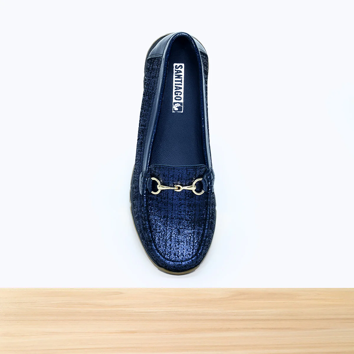 542F Moksa Cuir Bleu Marine - Image 4