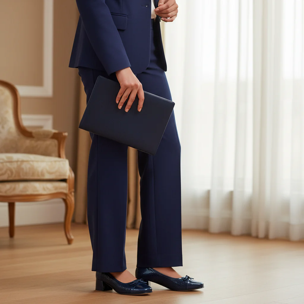 570F Nawar Cuir Bleu Marine - Image 7