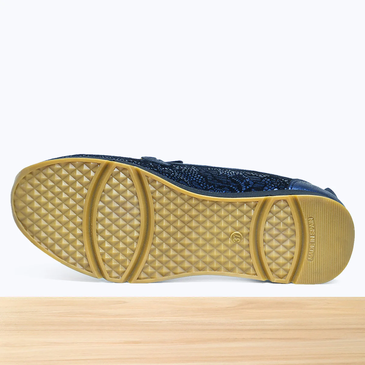 611F Pelta Cuir Bleu Marine - Image 6