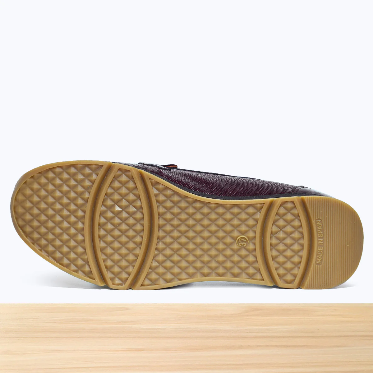 611F Pelta Cuir Bordeaux Lézard - Image 6