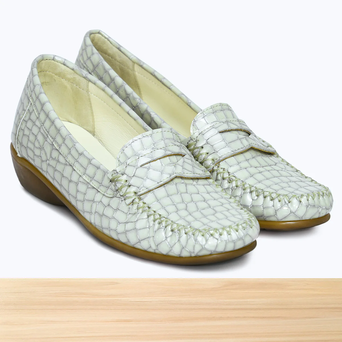 626F Padsy Cuir Beige Croco NV - Image 3