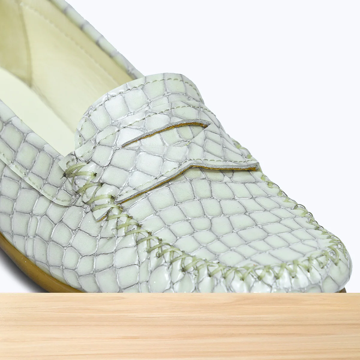 626F Padsy Cuir Beige Croco NV - Image 4