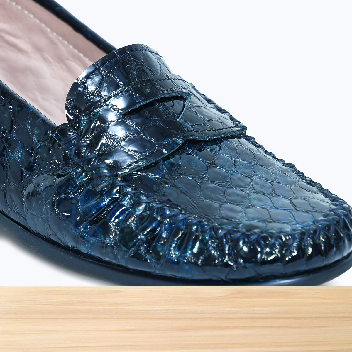 626F Padsy Cuir Bleu Marine - Image 4