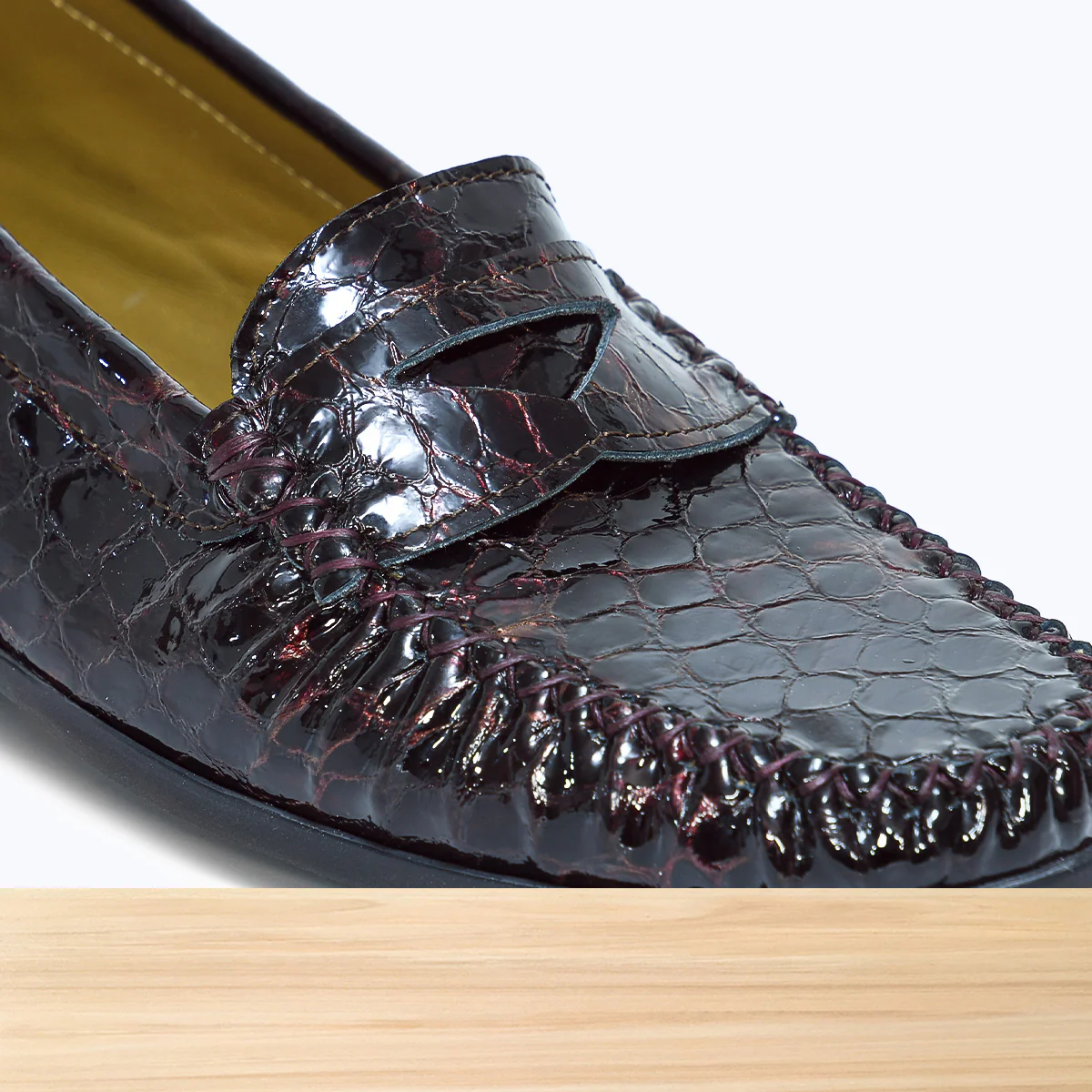 626F Padsy Cuir Bordeaux Foncé - Image 4