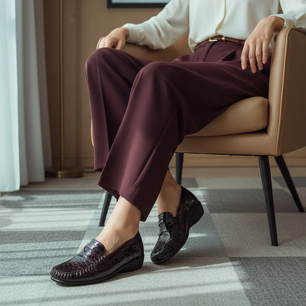 626F Padsy Cuir Bordeaux Foncé - Image 7