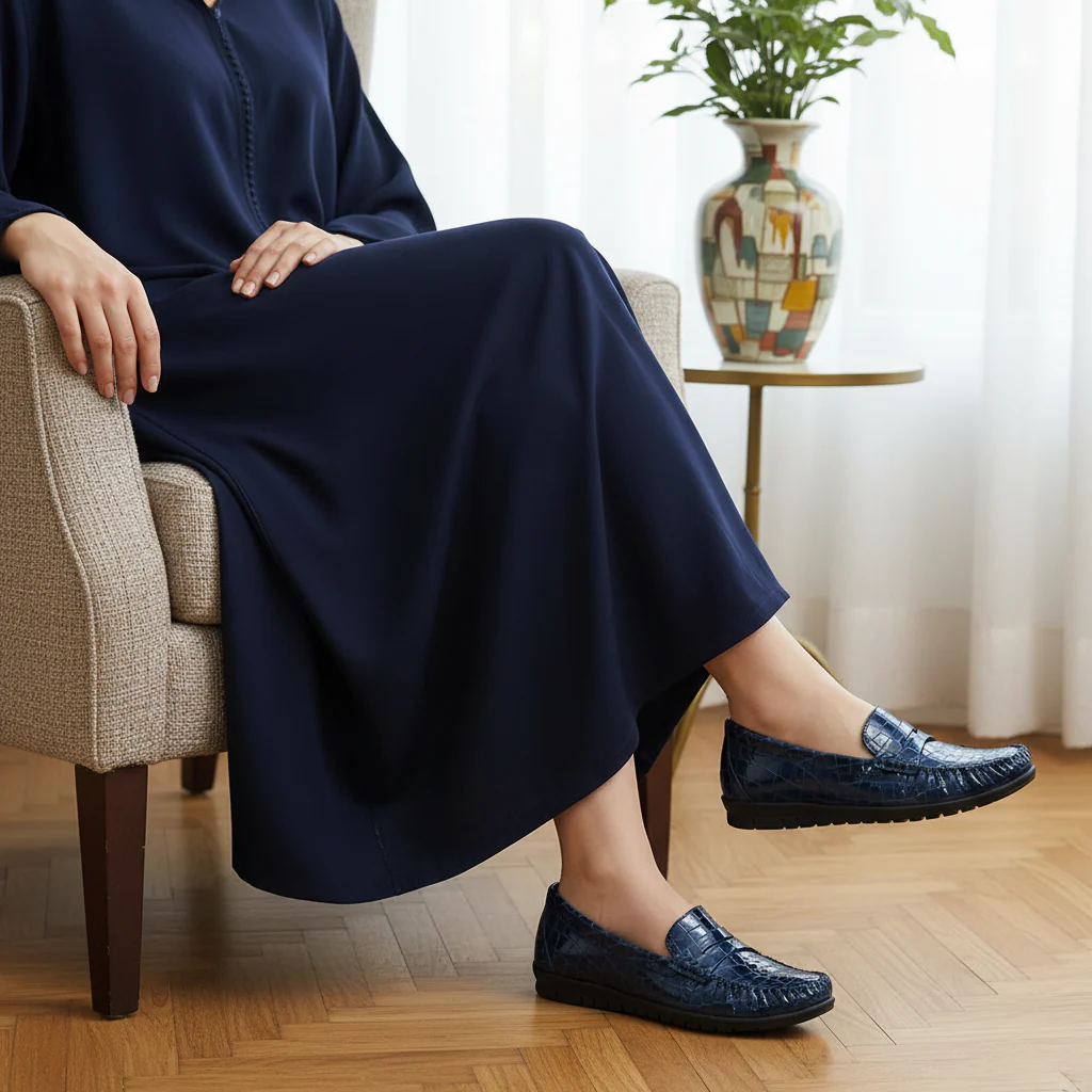 637F Nyra Cuir bleu - Image 2