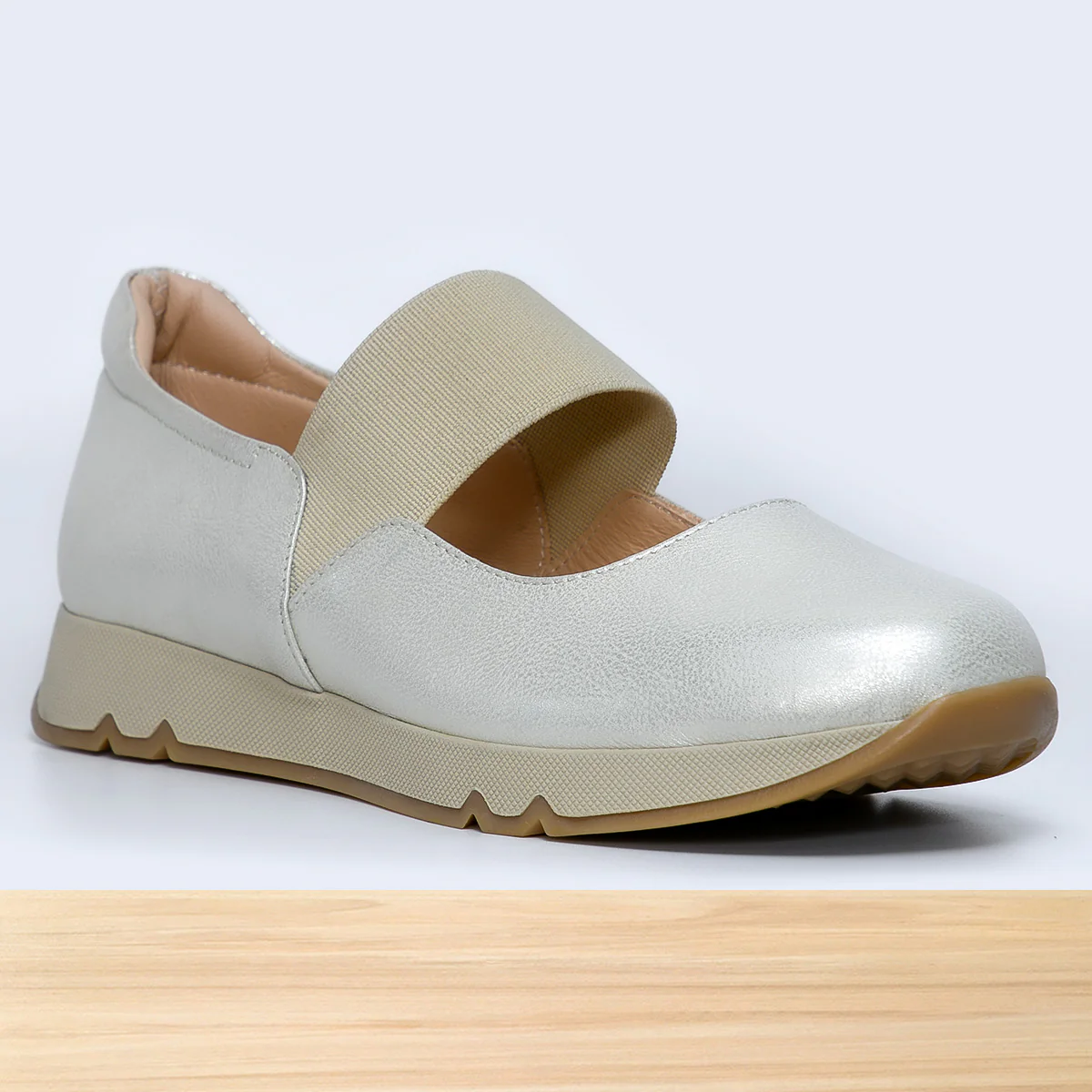 683F Soleg Cuir Argenté - Image 2
