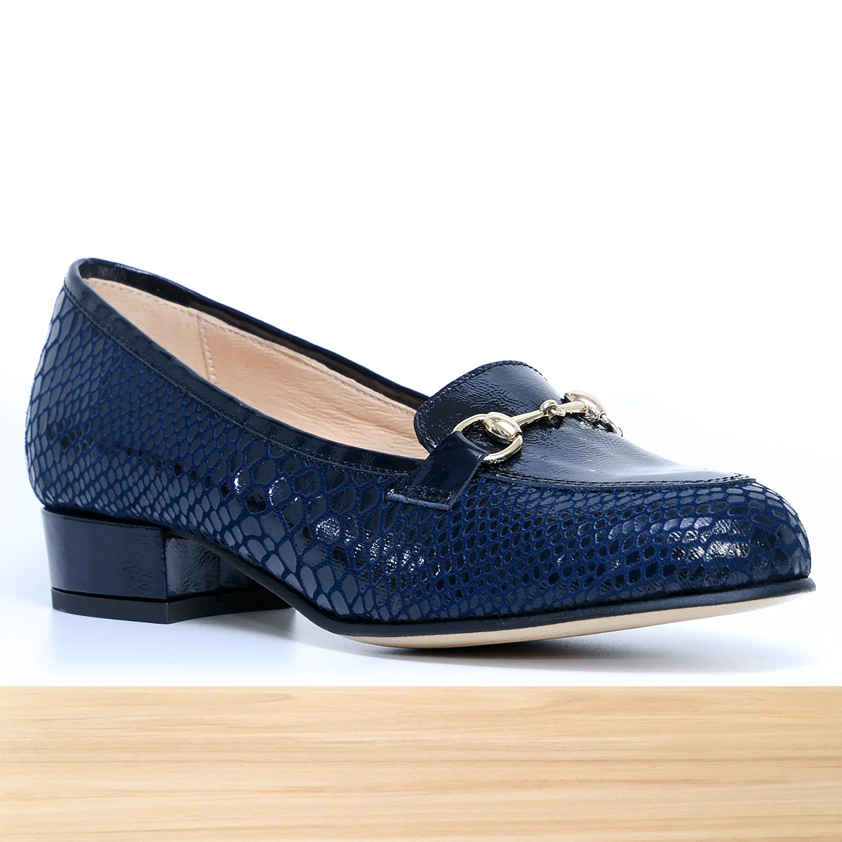 738F Senflo Cuir Bleu - Image 3