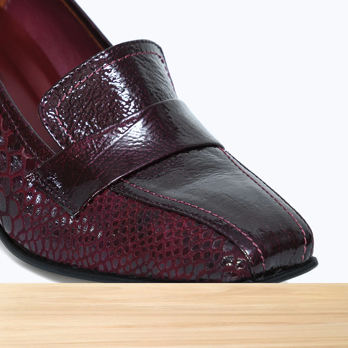 797F Elabia Cuir Bordeaux - Image 4