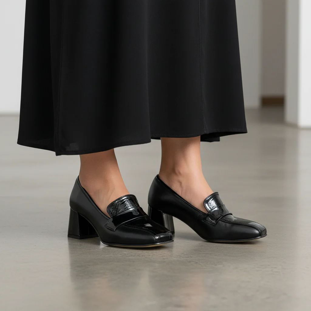 797F Elabia Cuir Noir Verni - Image 2