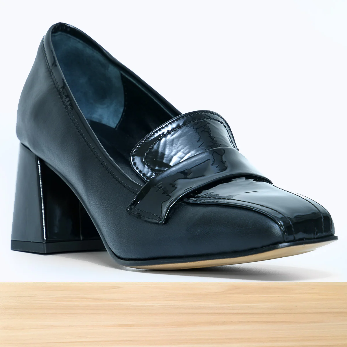 797F Elabia Cuir Noir Verni - Image 3