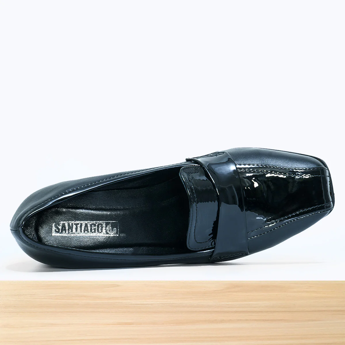797F Elabia Cuir Noir Verni - Image 4
