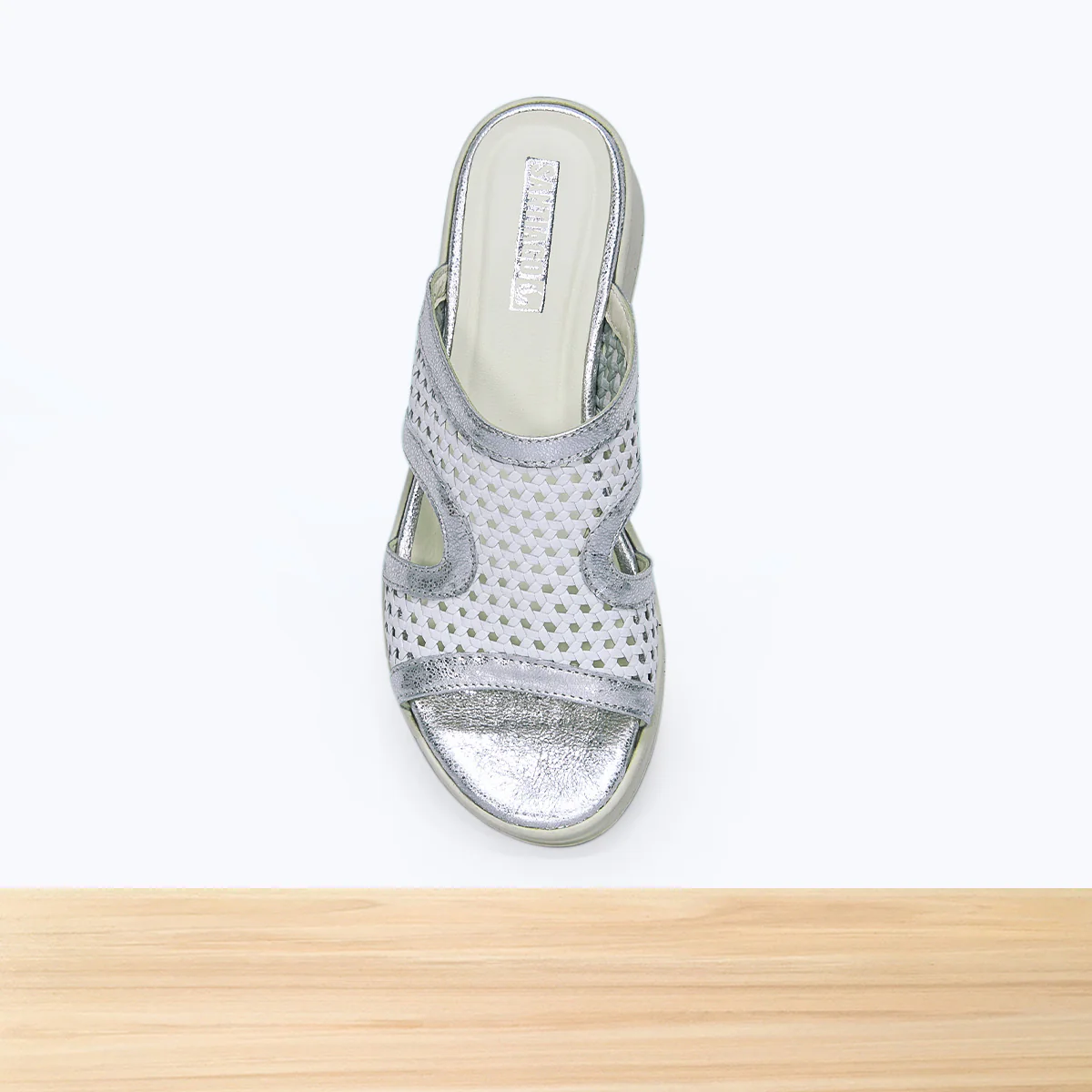 817F Olyra Cuir Argenté - Image 4