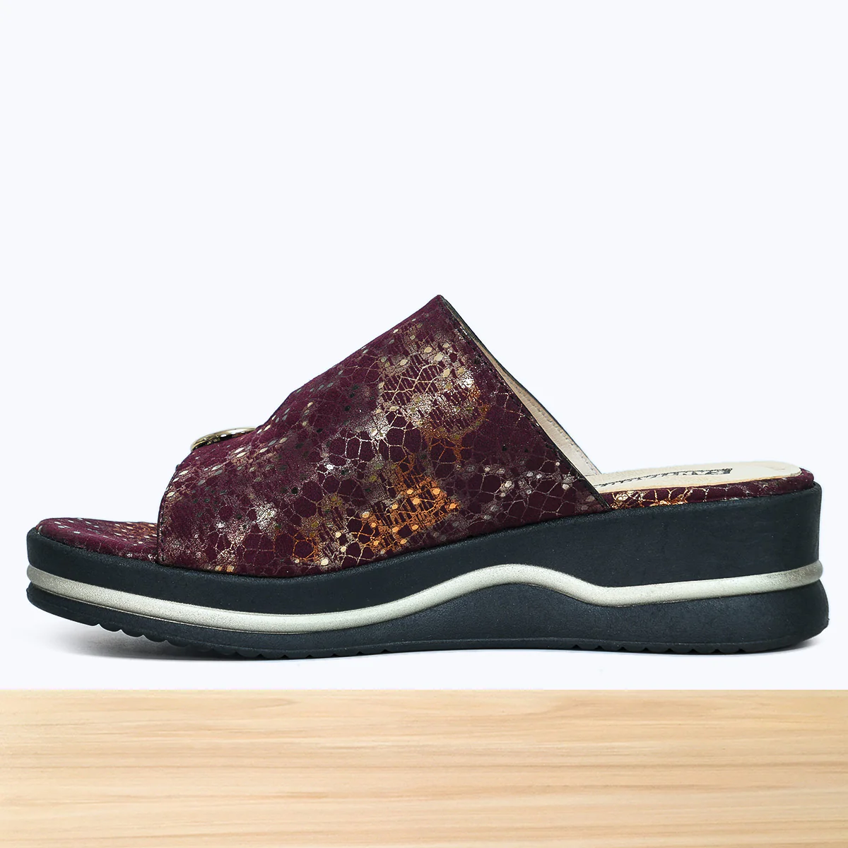 837F Selesta Cuir Bordeaux Brillant - Image 2