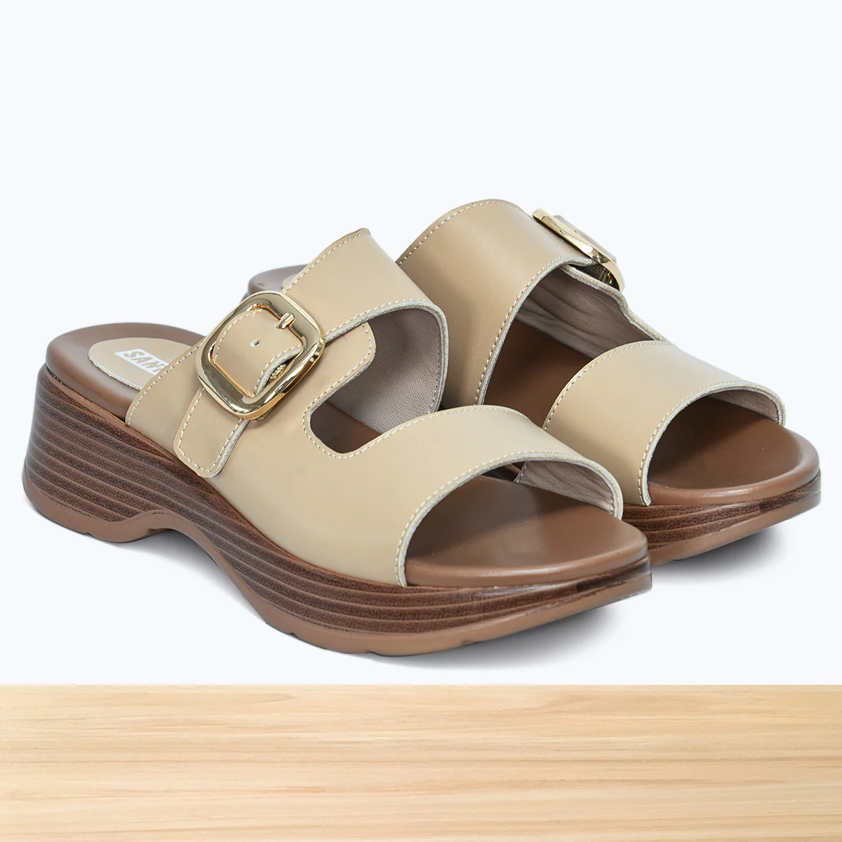 859F Lavina Cuir Beige - Image 3
