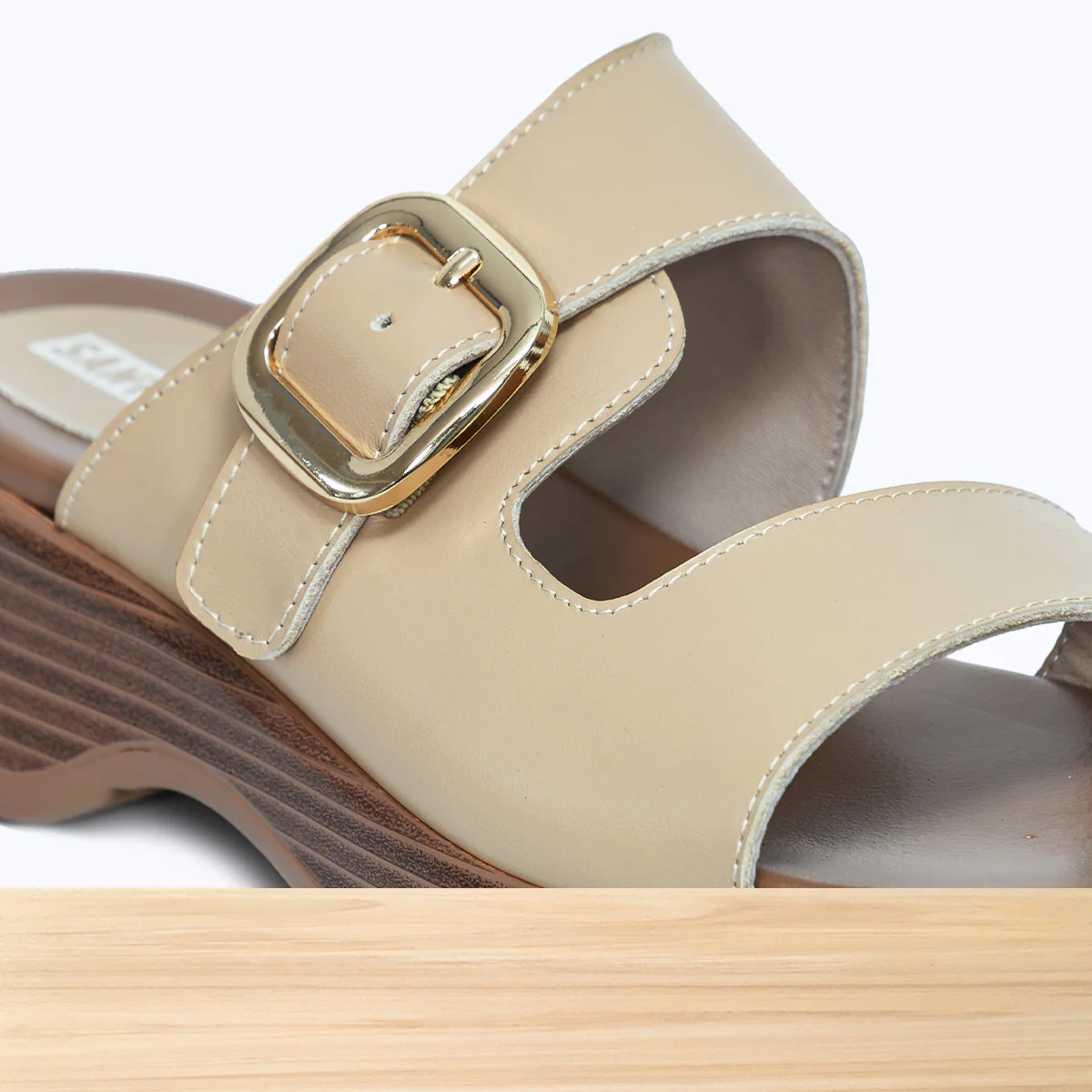 859F Lavina Cuir Beige - Image 4