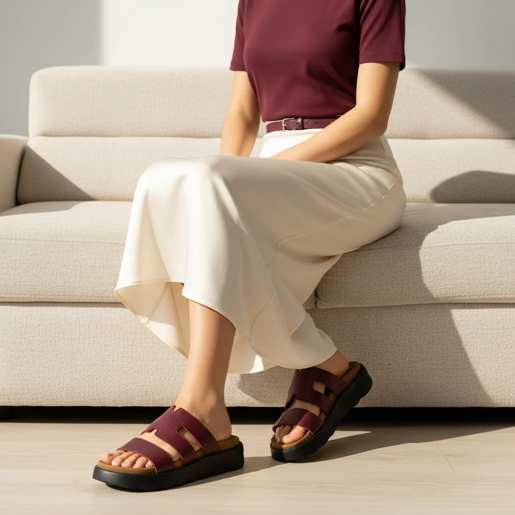 887F Rosalya Cuir Bordeaux - Image 7