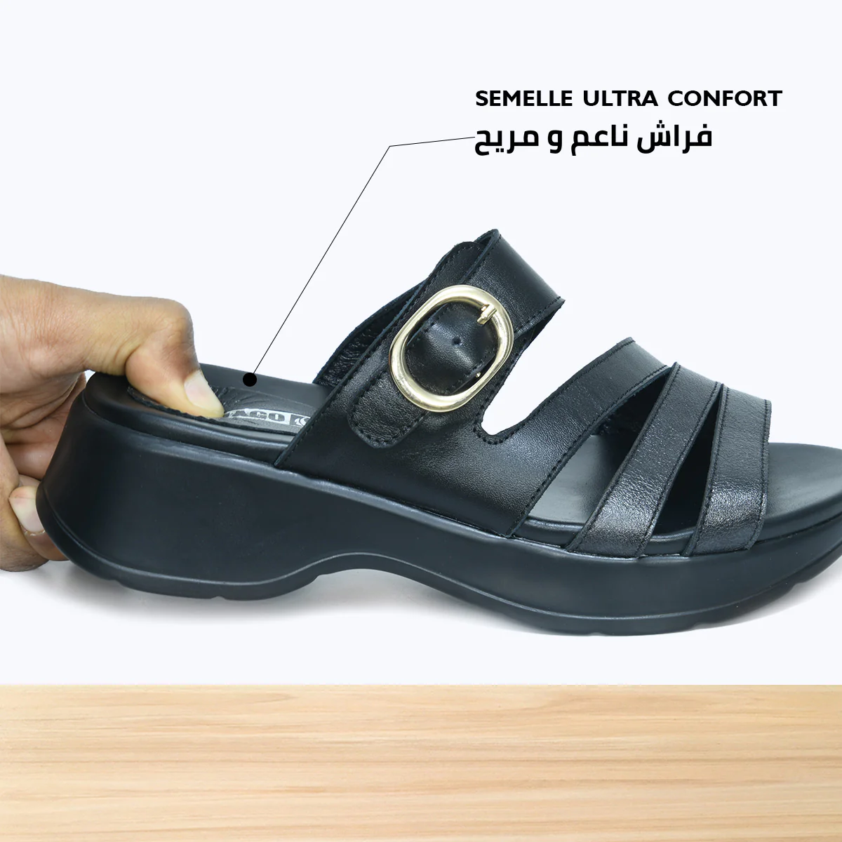 889F Dorela Cuir Noir - Image 6