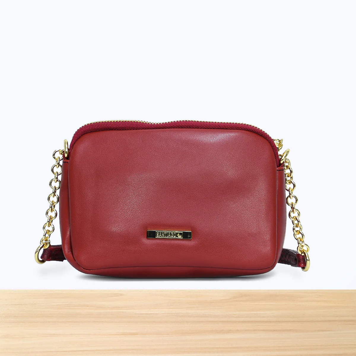 9206SC Alina Cuir Rouge Foncé - Image 2