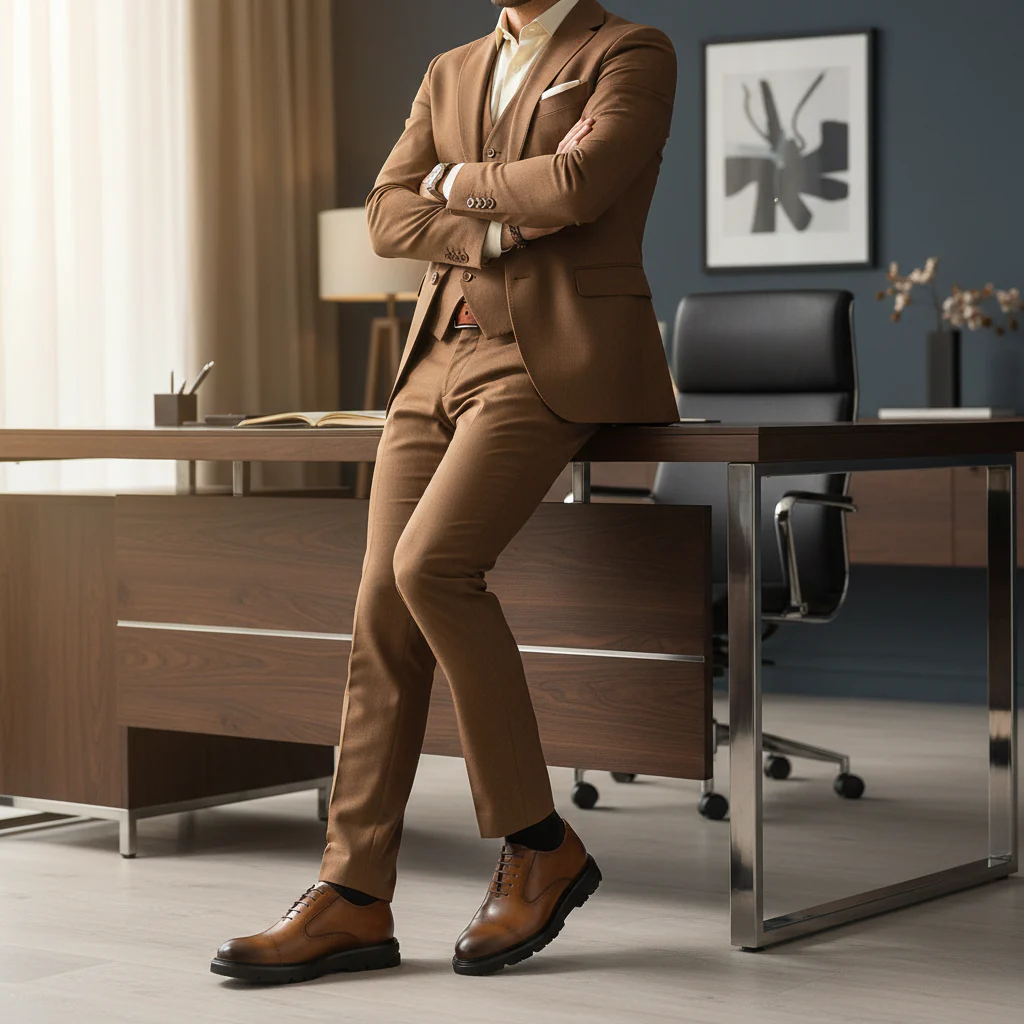 2930 CALVEY Cuir Camel - Image 7