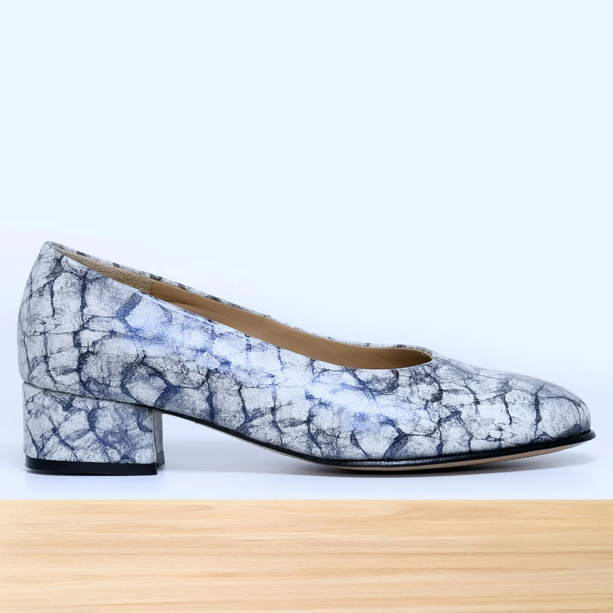 250f Dolly Cuir Glacier Bleu