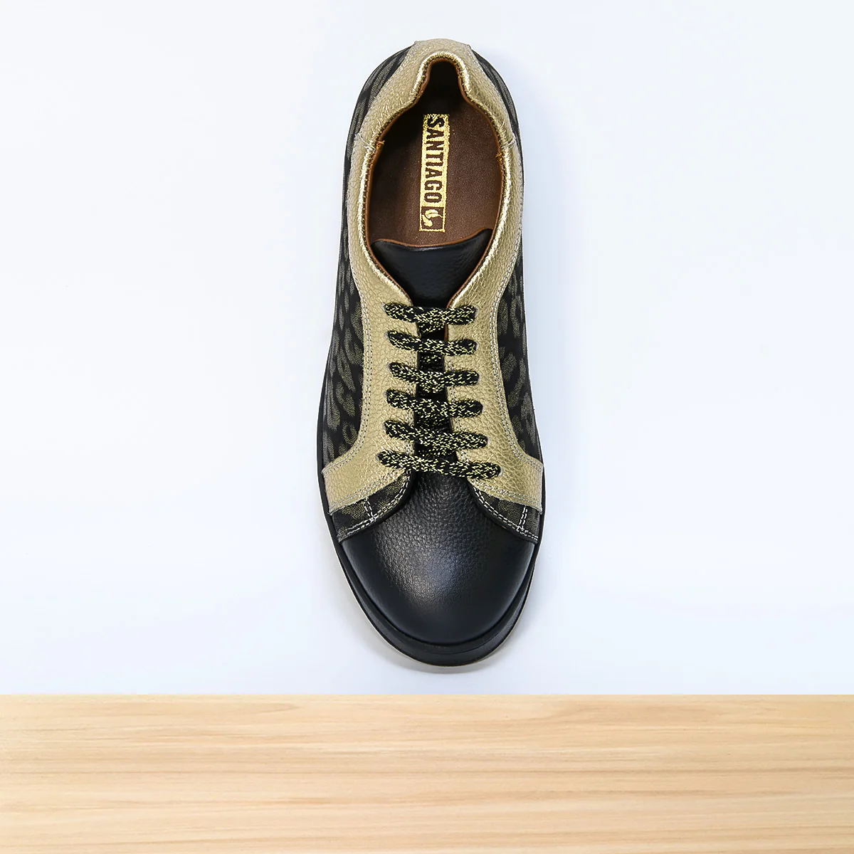 475f Layra cuir noir doré - Image 4